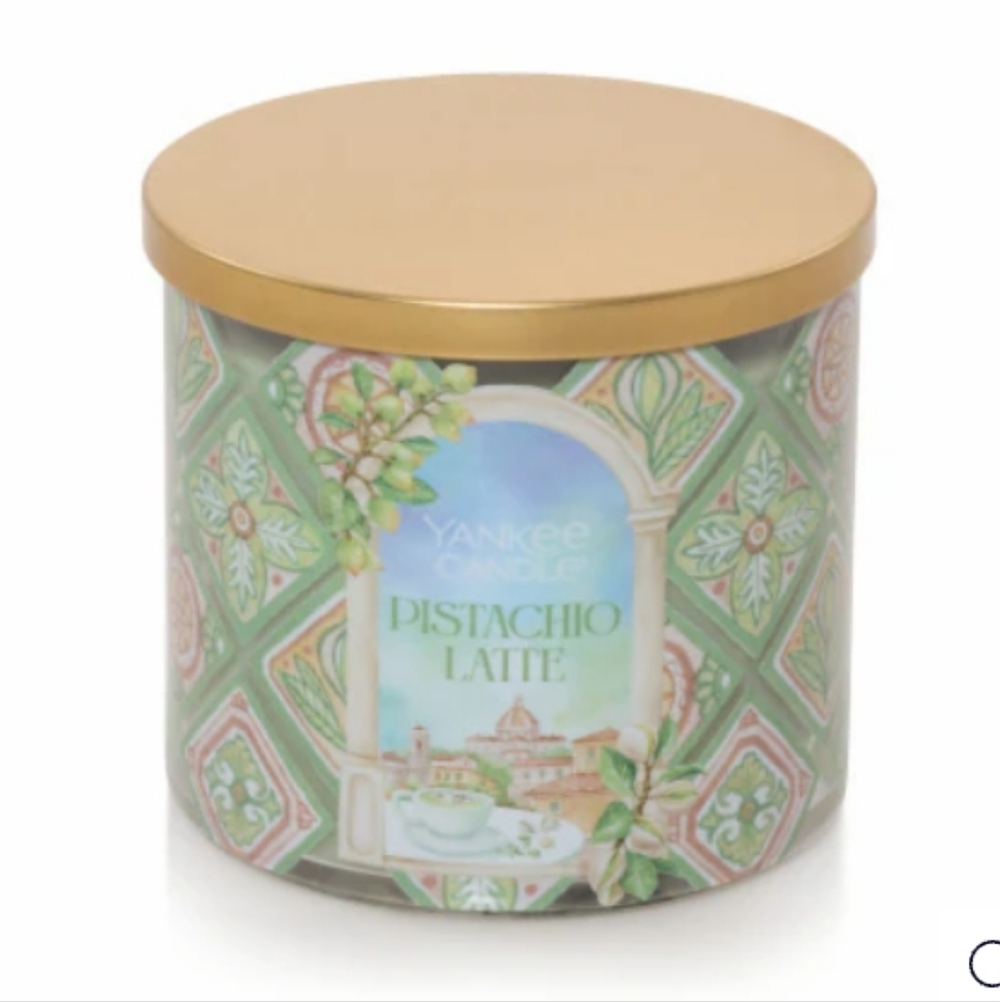 🆕 Yankee Candle Pistachio Latte 3-Wick Candle 14.5 Oz New Jar, New